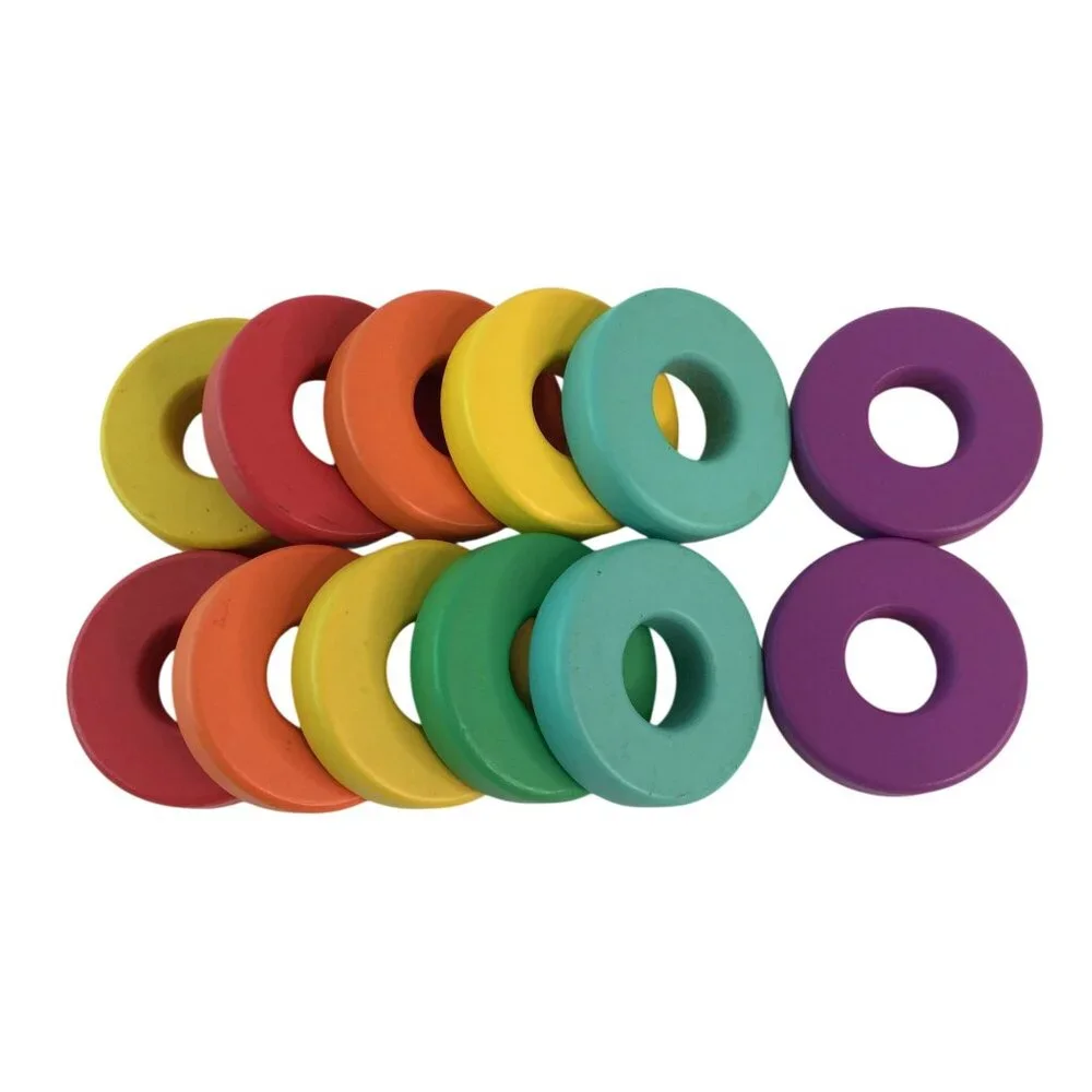 Lovevery Flexible Wooden Stacker with 12 Rings Babbler Kit Montessori Toy‎